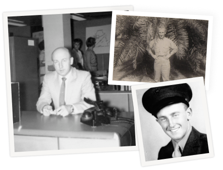 Collage of photos of Paul Matyas